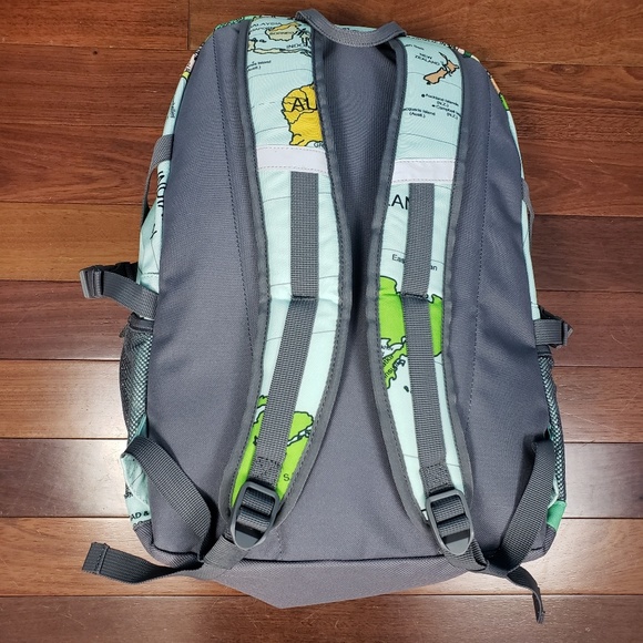 Lands End Map Of The World Backpack Nwt 